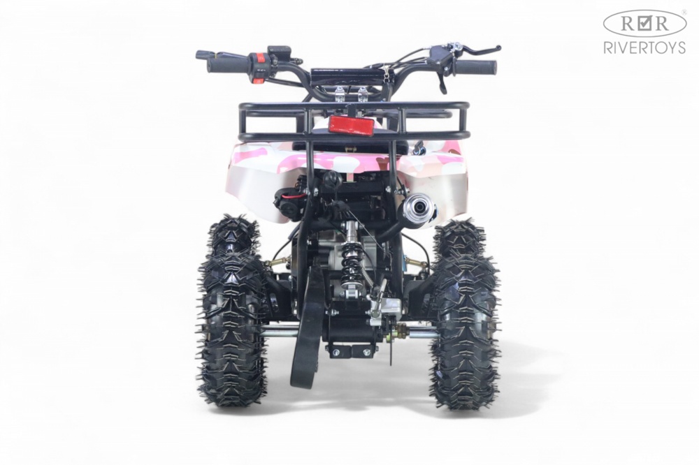 Детский квадроцикл RiverToys TIGER (розовый камуфляж) Бензиновый - фото4