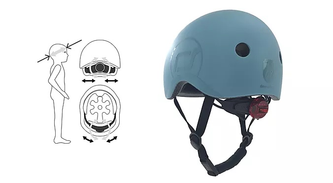Шлем для самоката Scoot&Ride XXS цвет персик (45-51 см) - фото3