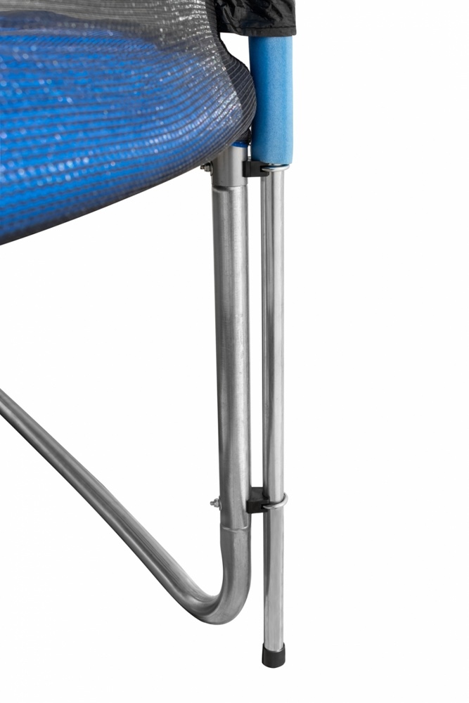 Батут Funfit 374 см - 12ft Pro (синий) усиленный с внешней защитной сеткой и лестницей - фото5