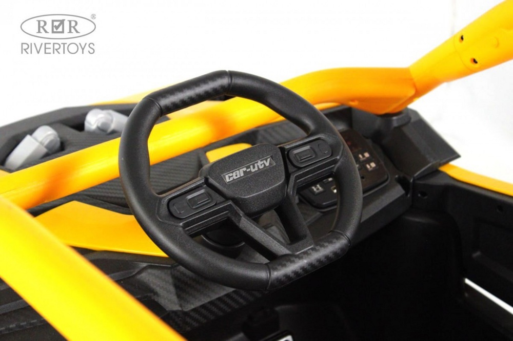 Детский электромобиль RiverToys Z707ZZ (оранжевый) - фото2