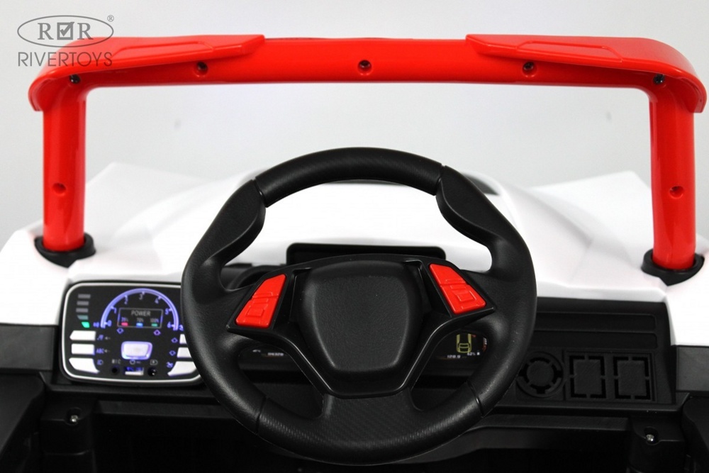 Детский электромобиль RiverToys F888FF 4WD (красный) - фото3