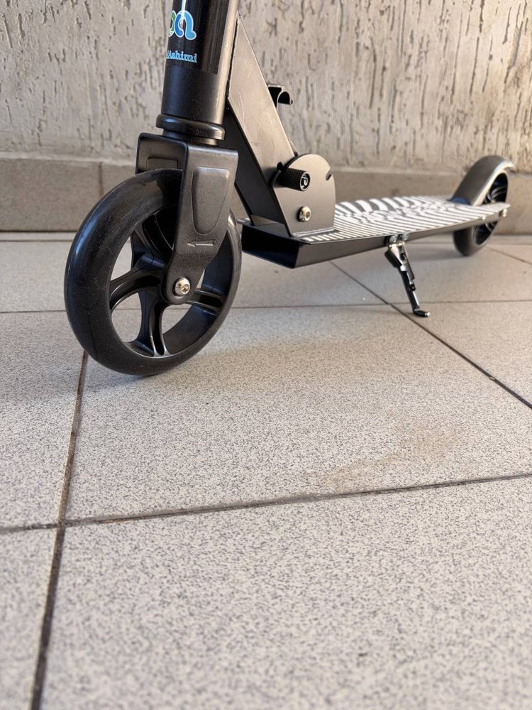 Складной детский самокат BelAshimi Scooter 2021 (чёрный) фото-6