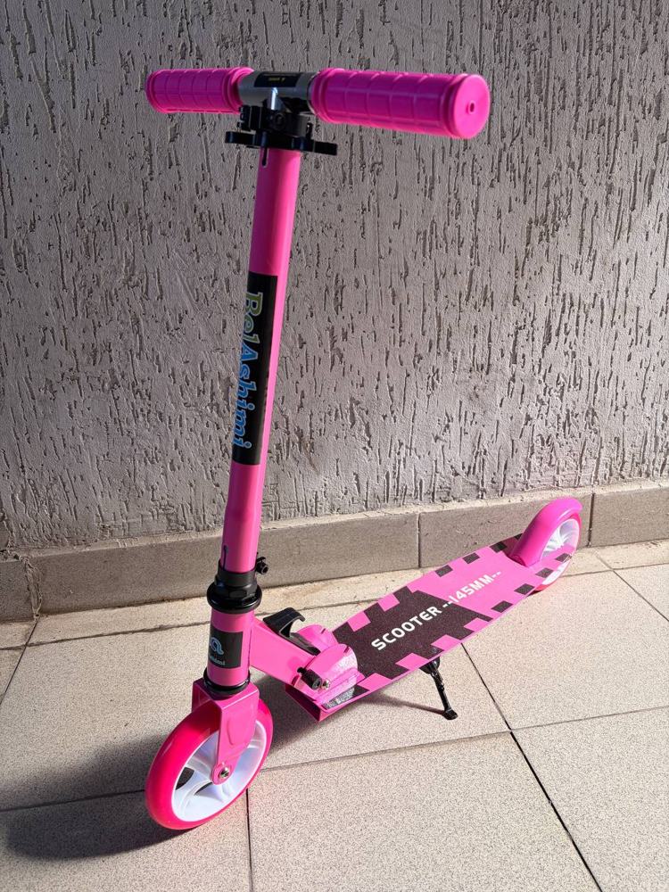 Складной детский самокат BelAshimi Scooter 2021 (розовый) - фото1 Складной детский самокат BelAshimi Scooter 2021 (розовый) - фото1