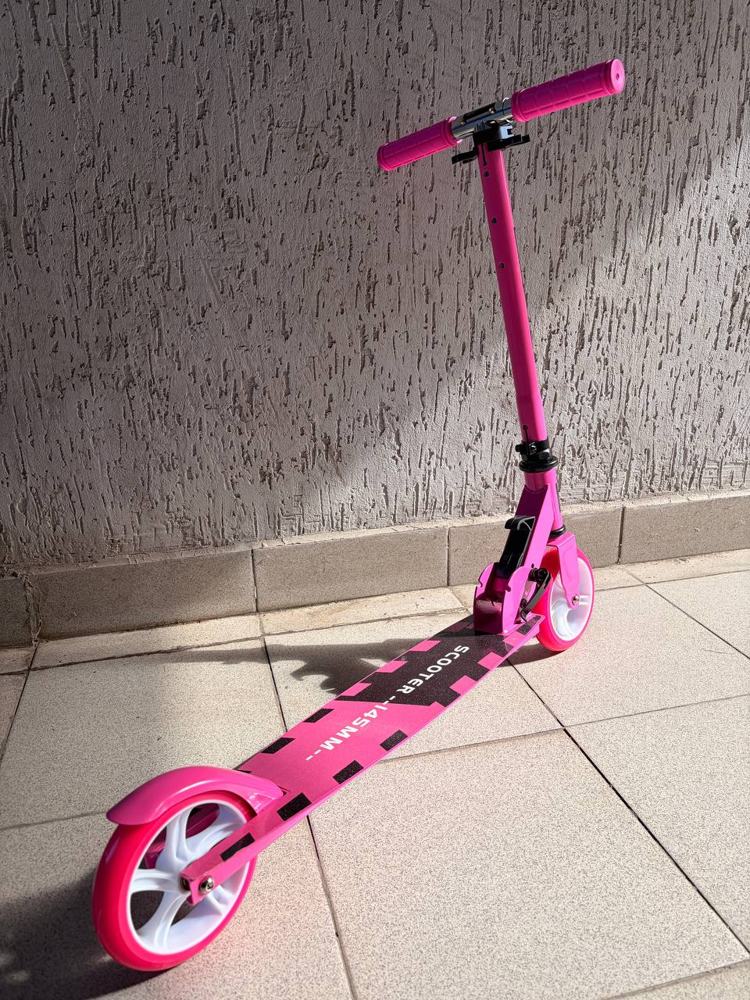 Складной детский самокат BelAshimi Scooter 2021 (розовый) фото-6