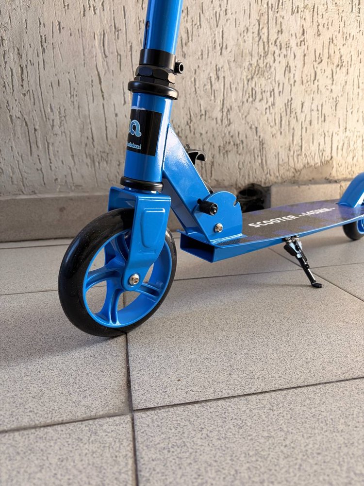 Складной детский самокат BelAshimi Scooter 2021 (синий)  фото-6