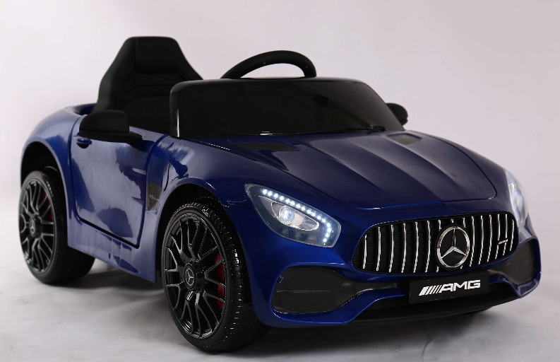Детский электромобиль RiverToys Mercedes-Benz AMG GT O008OO (синий) автокраска глянец лицензия - фото5