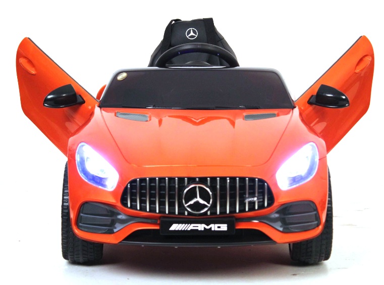 Детский электромобиль RiverToys Mercedes-Benz AMG GT O008OO (оранжевый) лицензия - фото3