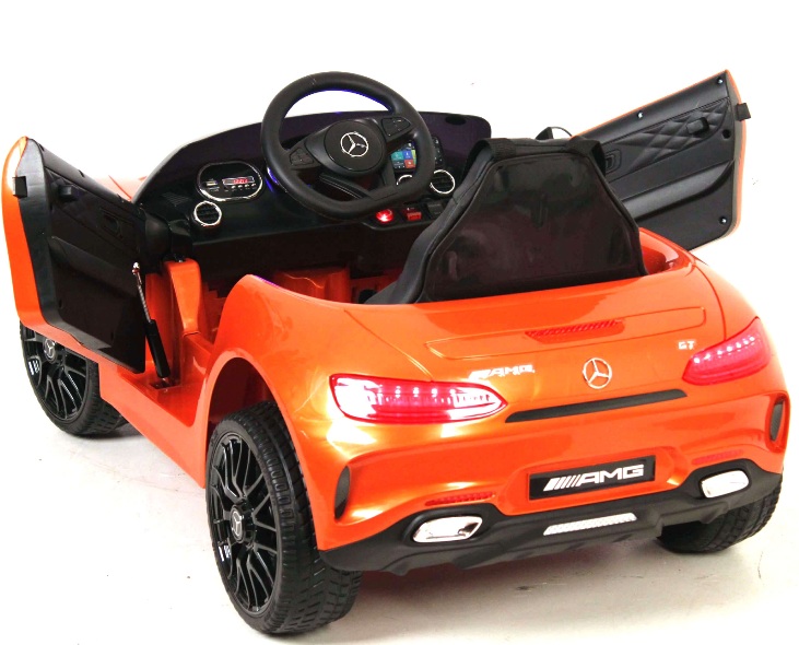 Детский электромобиль RiverToys Mercedes-Benz AMG GT O008OO (оранжевый) лицензия - фото4