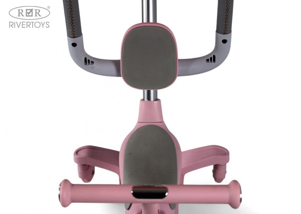 Детский cамокат-беговел RiverToys HB-111-A (розовый) - фото6