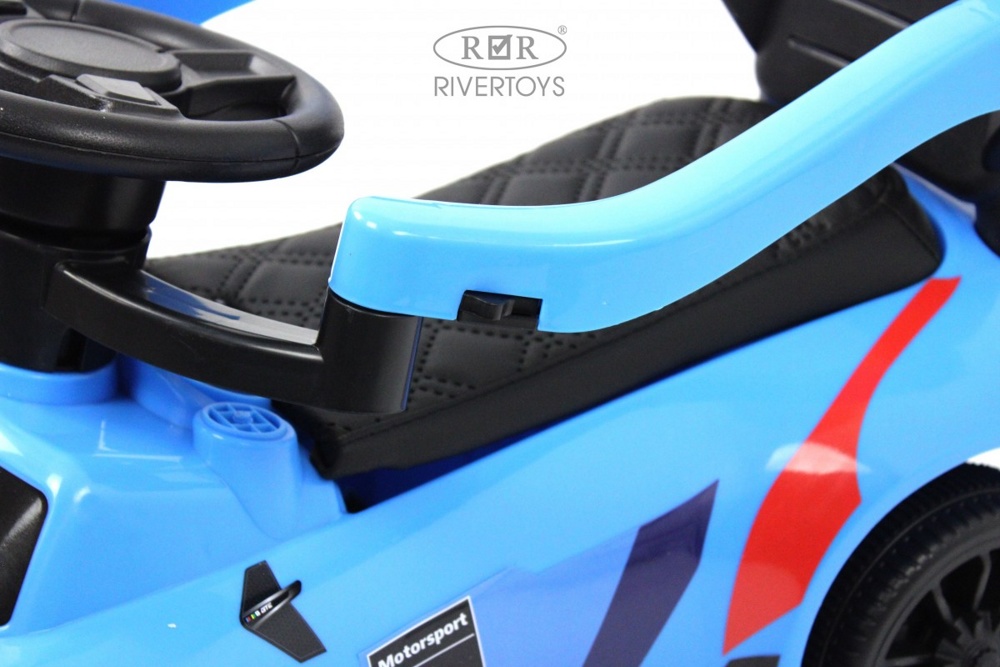 Детский толокар RiverToys F003FF-P (синий) BMW - фото4