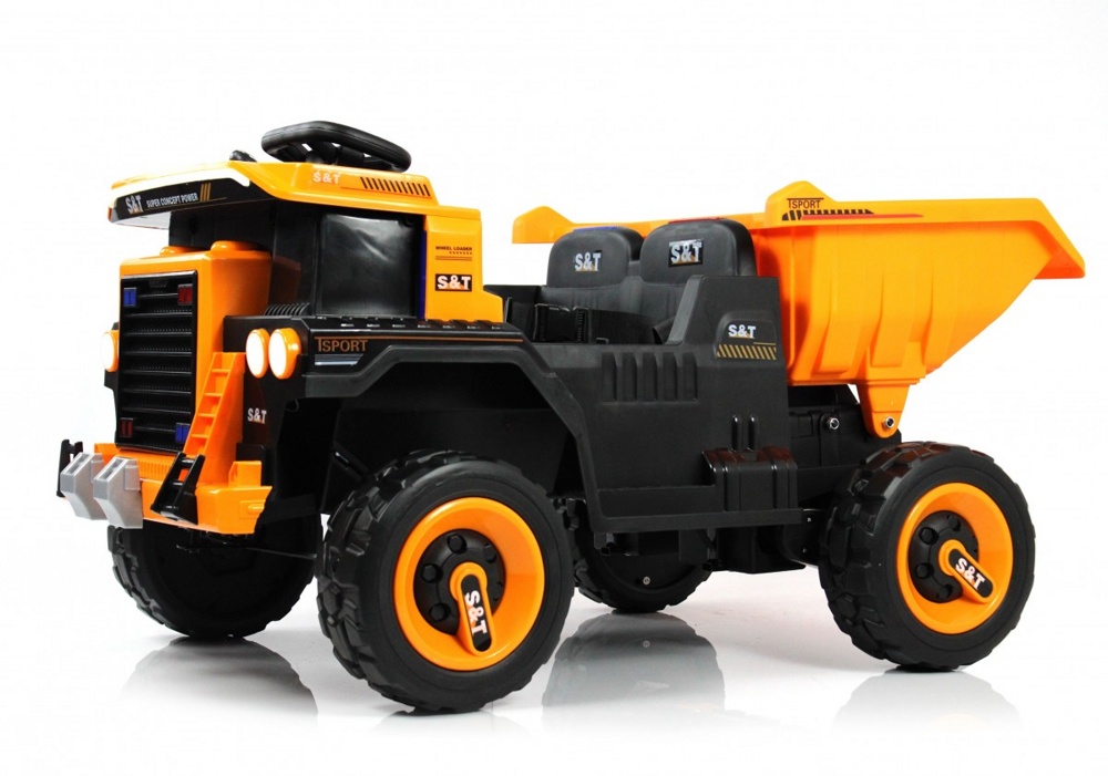 Детский электромобиль RiverToys K555PX (оранжевый)