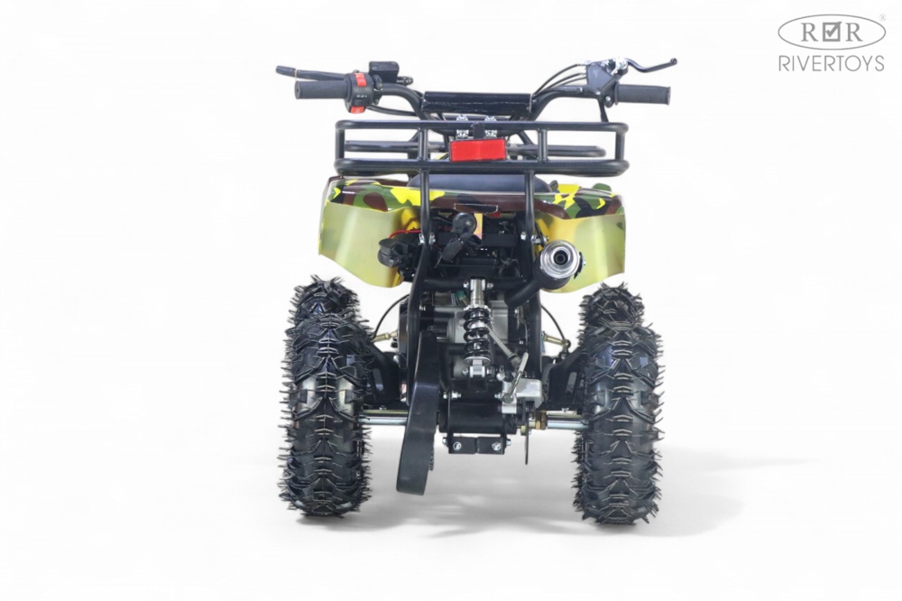 Детский квадроцикл RiverToys TIGER (желтый камуфляж) Бензиновый - фото6