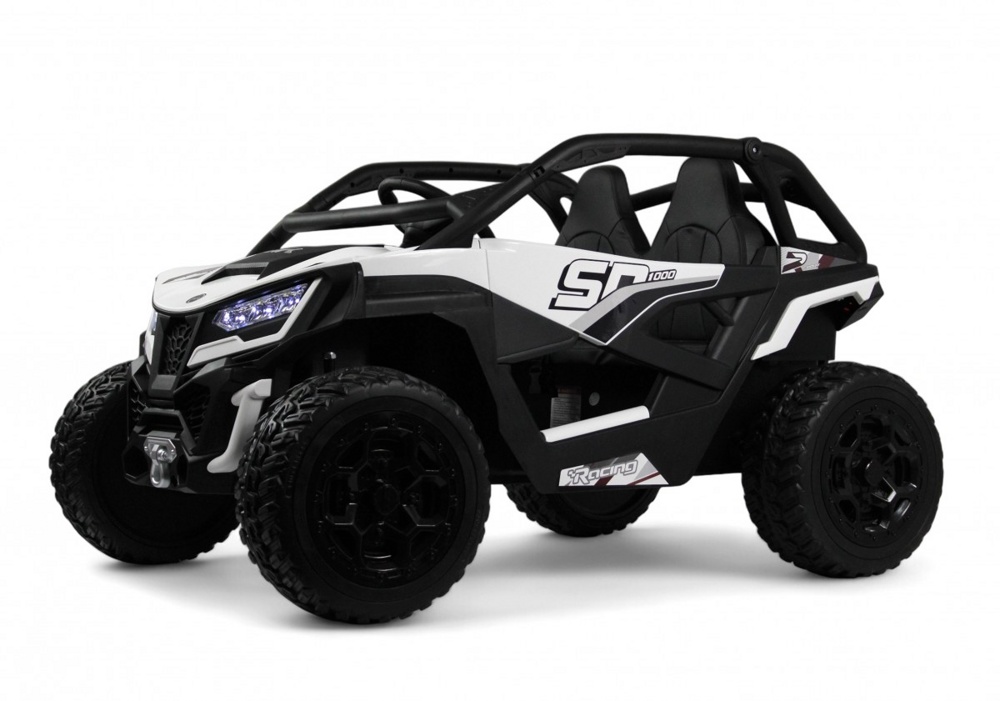 Детский электромобиль RiverToys C555CC (белый) Buggy Двухместный Полноприводный