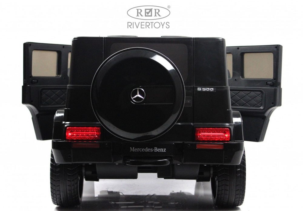 Детский электромобиль RiverToys Mercedes-Benz G500 E333EE (черный) Полноприводный - фото3