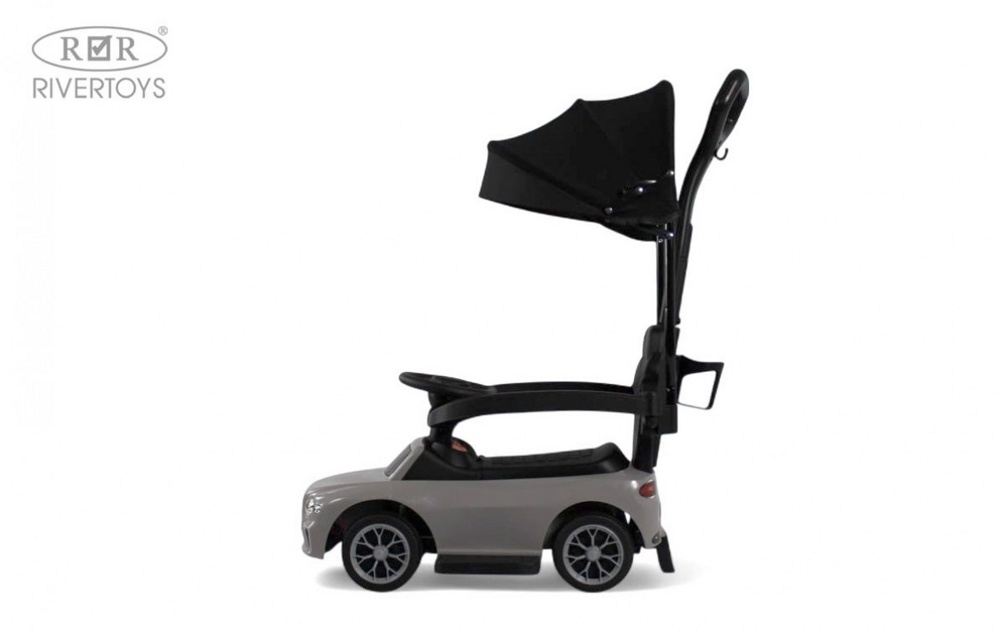 Детский толокар RiverToys Z005ZZ-T (серый) - фото4