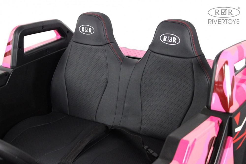 Детский электромобиль RiverToys A707AA LUX NEW 4WD (розовый камуфляж) Двухместный Полноприводный фото-5 Детский электромобиль RiverToys A707AA LUX NEW 4WD (розовый камуфляж) Двухместный Полноприводный фото-5