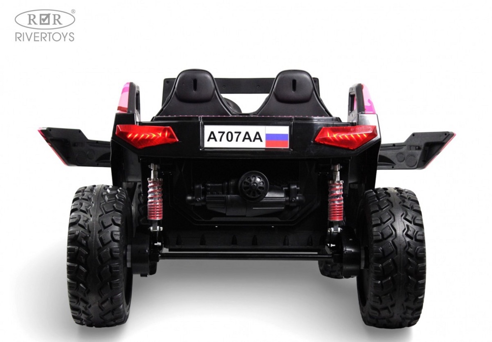 Детский электромобиль RiverToys A707AA LUX NEW 4WD (розовый камуфляж) Двухместный Полноприводный фото-6 Детский электромобиль RiverToys A707AA LUX NEW 4WD (розовый камуфляж) Двухместный Полноприводный фото-6
