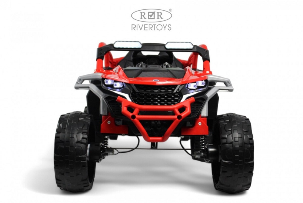 Детский электромобиль RiverToys K707AM (красный) - фото3