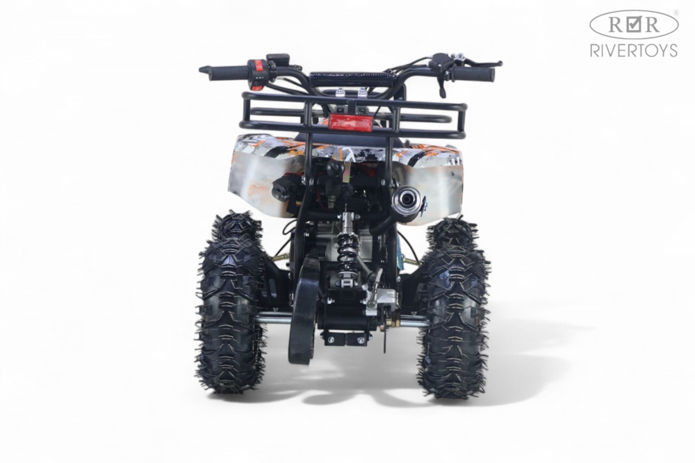 Детский квадроцикл RiverToys TIGER (оранжевый) Бензиновый - фото6