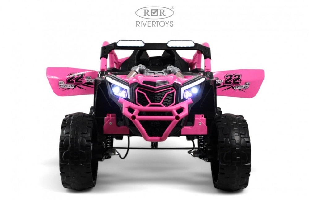 Детский электромобиль RiverToys K707AM-A (розовый) - фото2