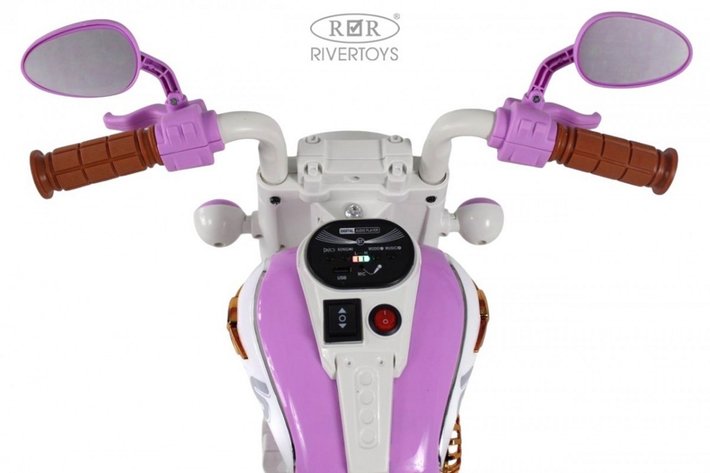 Детский электромобиль RiverToys G500GG-A (фиолетовый) - фото6