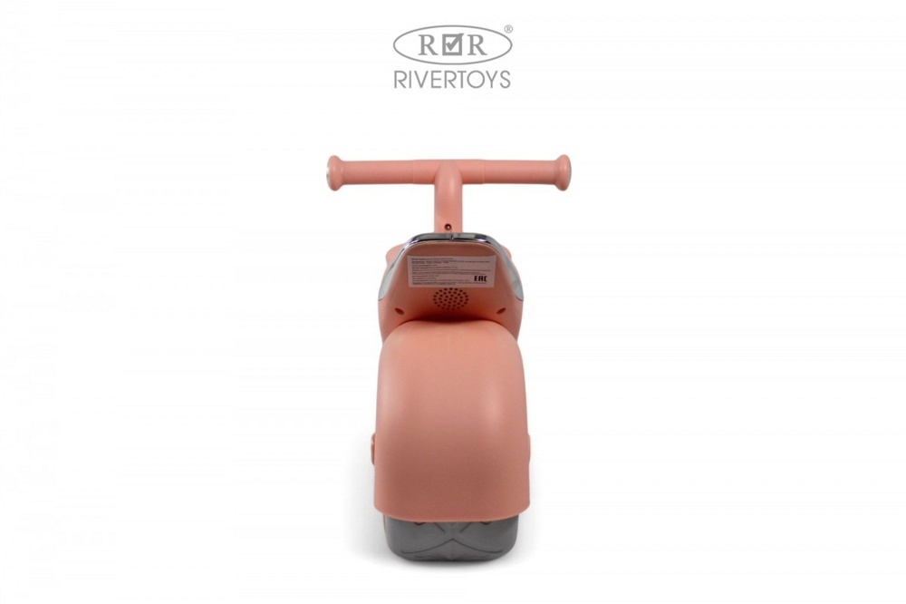 Детский беговел RiverToys HB-222 (розовый) - фото4