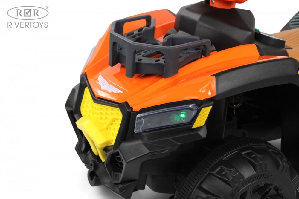 Детский электроквадроцикл RiverToys G400GG (оранжевый) - фото5