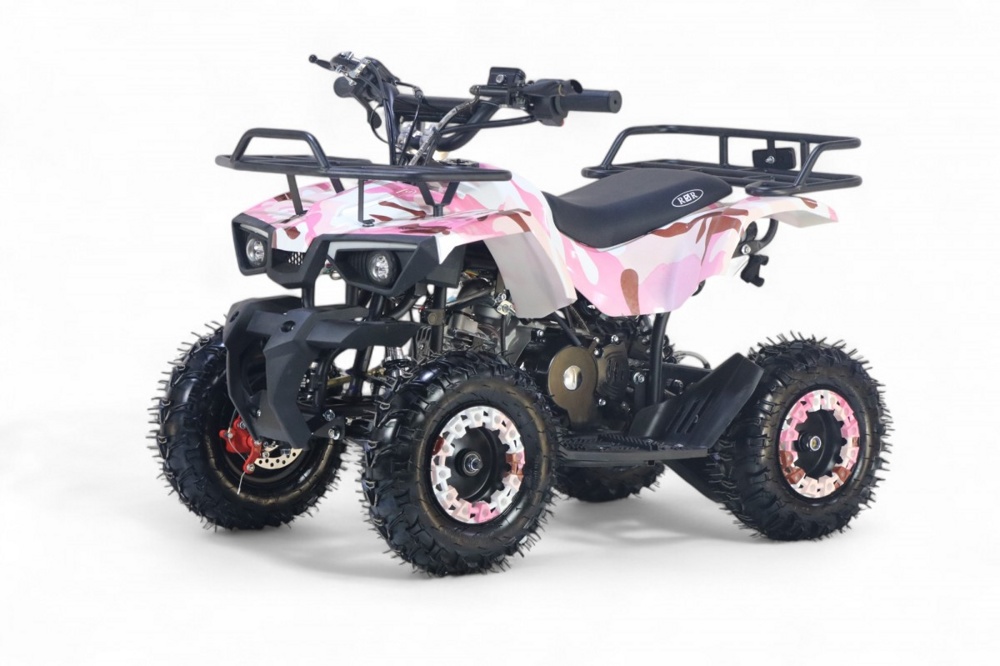 Детский квадроцикл RiverToys TIGER (розовый камуфляж) Бензиновый