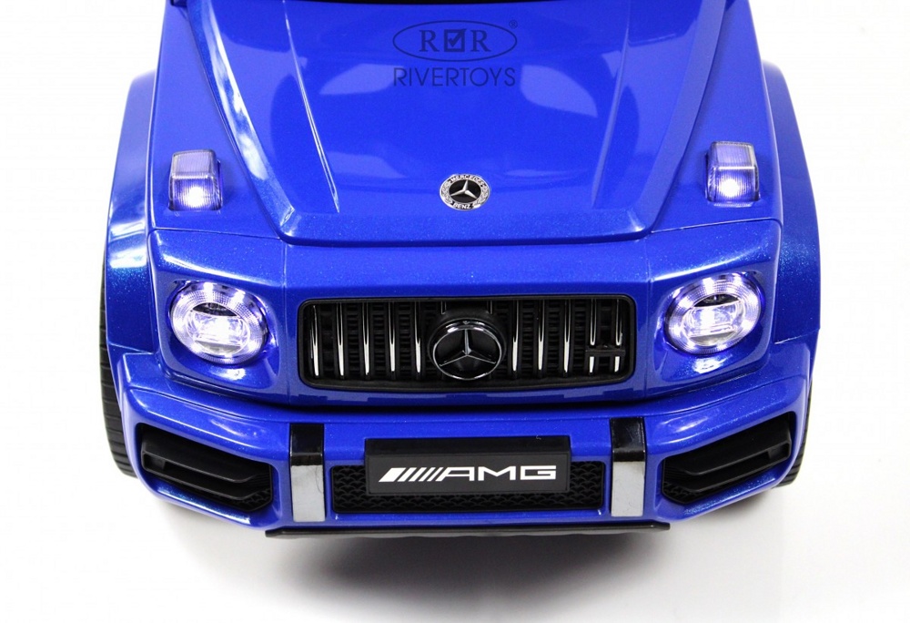Детский толокар River Toys Mercedes-Benz G63 Z001ZZ-D (синий) - фото3
