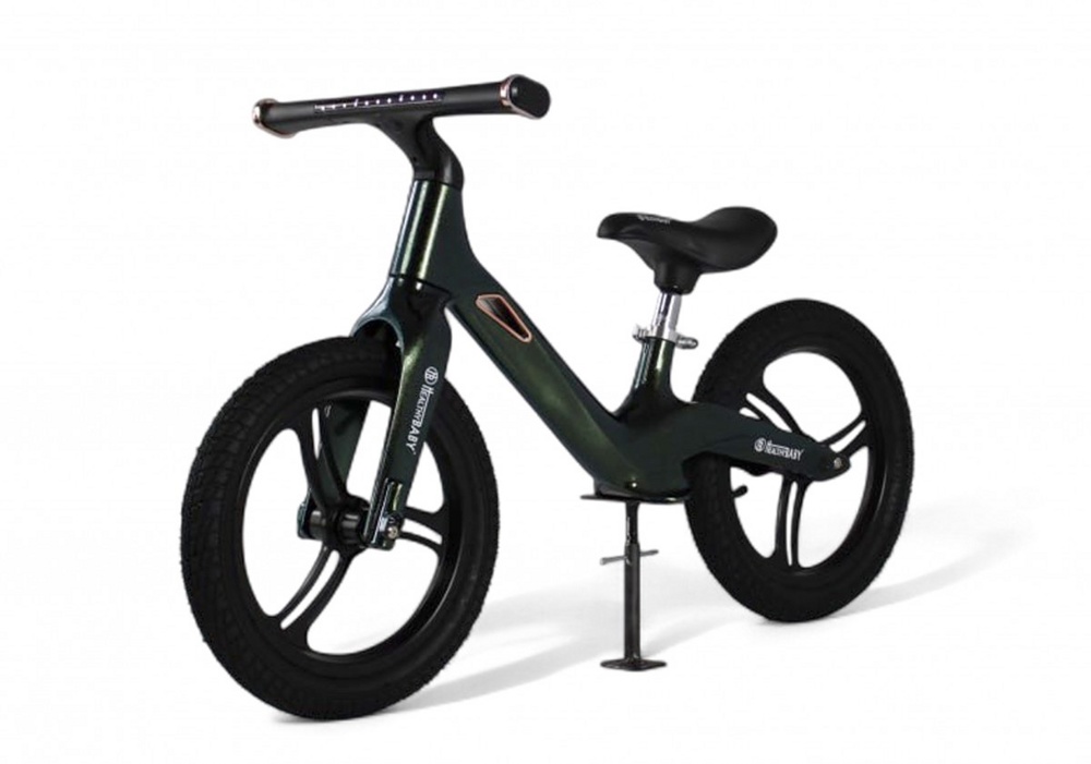 Детский беговел RiverToys HB-555-14 (темно-зеленый)