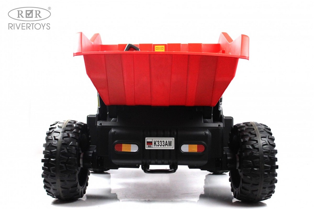 Детский электромобиль RiverToys K333AM (красный) Двухместный, полноприводный - фото6