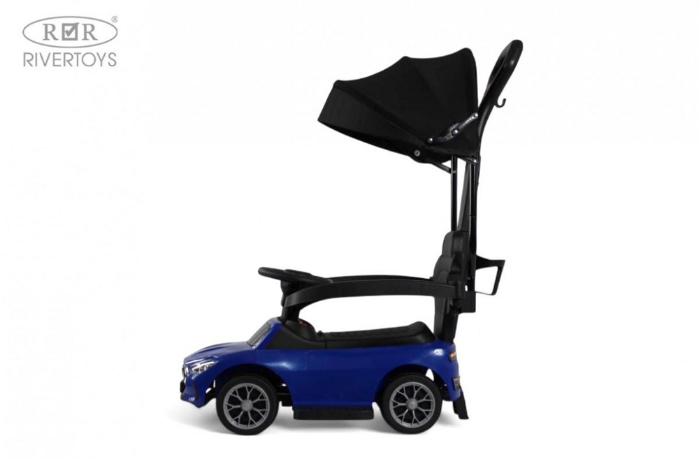 Детский толокар RiverToys Z005ZZ-M (синий) - фото5