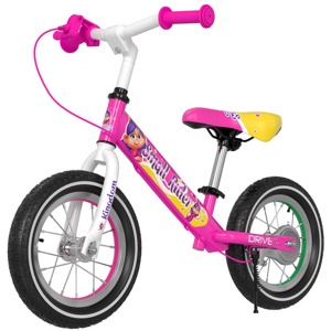 Детский беговел Small Rider Drive 3 AIR (розовый) с ручным тормозом - фото