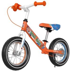 Детский беговел Small Rider Drive 3 AIR (оранжевый) с ручным тормозом - фото
