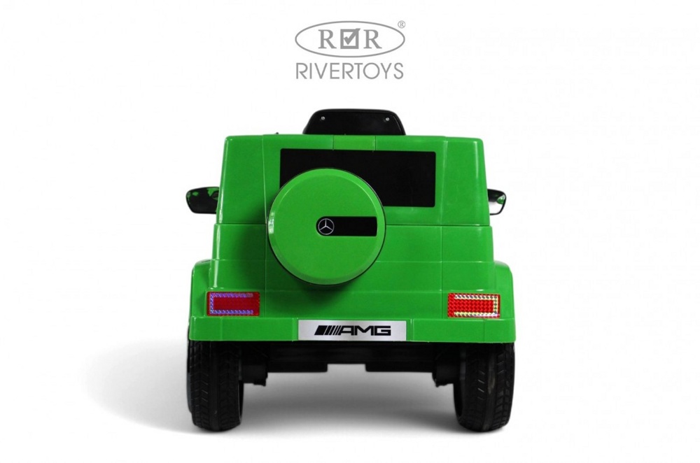 Детский электромобиль RiverToys Mercedes-AMG G63 G222GG (зеленый) - фото4