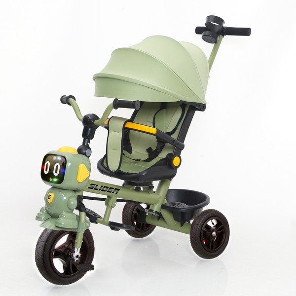 Велосипед трехколесный с ручкой Slider IT276G (зеленый) Kinder - фото1