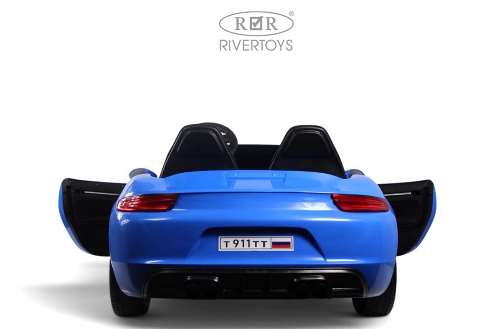 Детский электромобиль RiverToys T911TT NEW (синий) Двухместный до 100кг - фото6