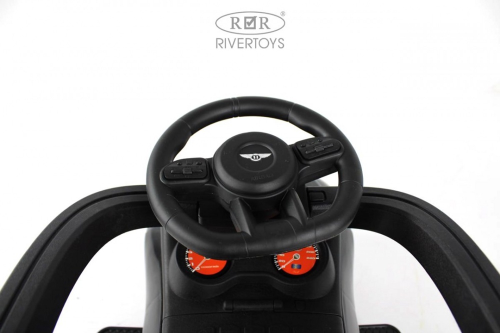 Детский толокар RiverToys Z005ZZ-T (серый) - фото6