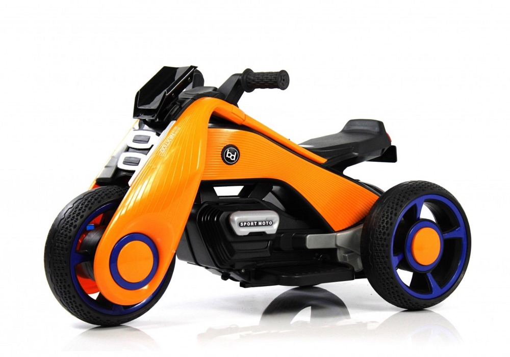 Детский электротрицикл RiverToys K333PX (оранжевый)