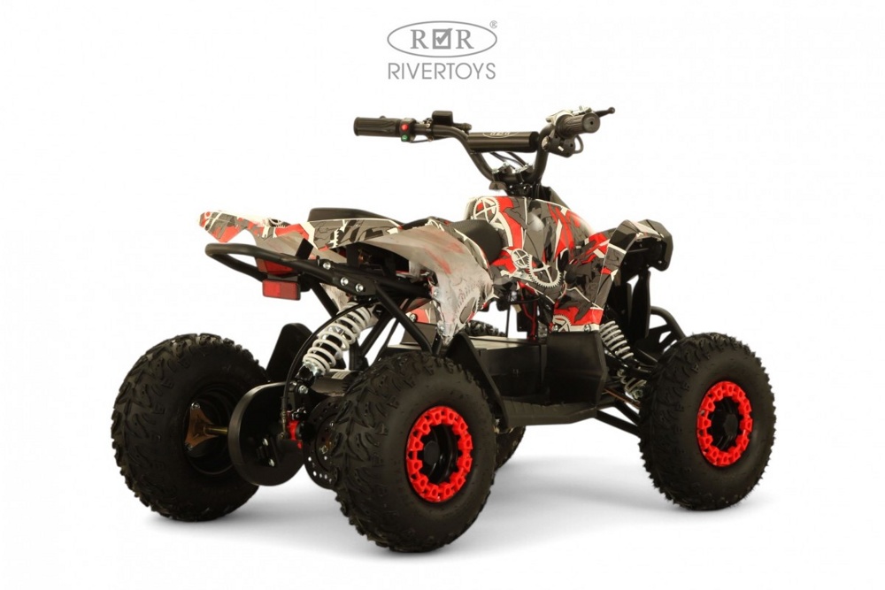 Детский электроквадроцикл RiverToys MARK (красный Special) - фото5