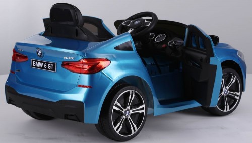 Детский электромобиль RiverToys BMW6 GT JJ2164 (синий) глянец (автокраска) Лицензия - фото5