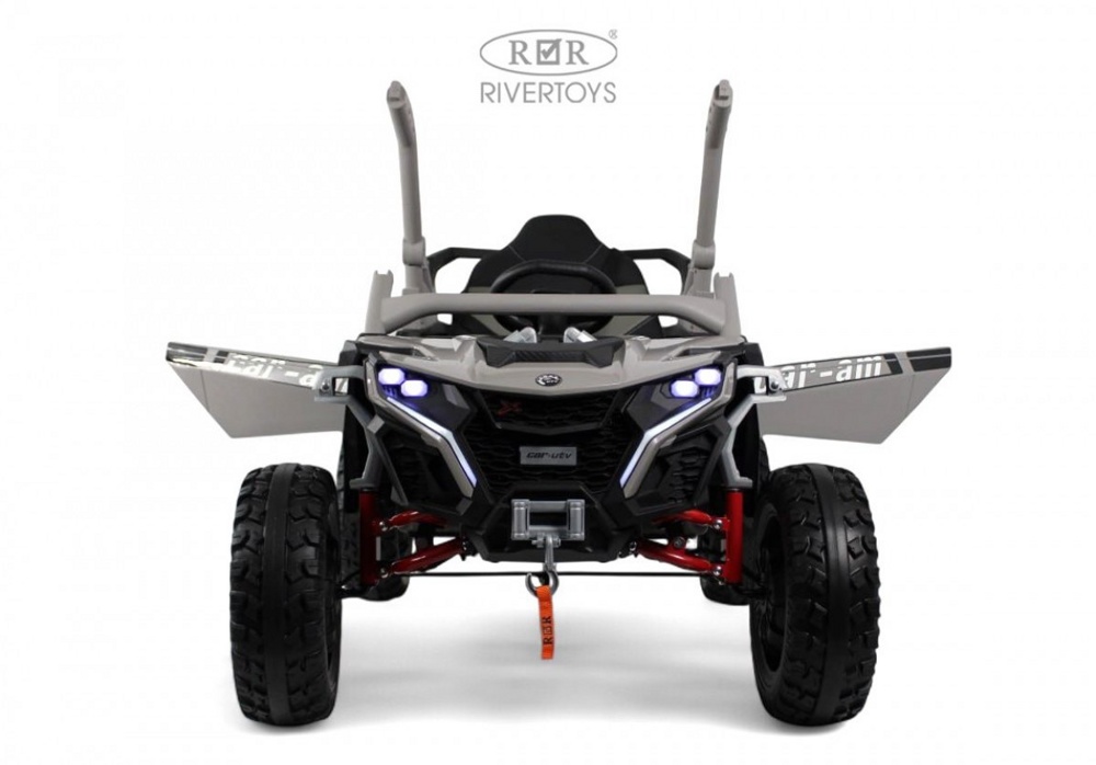 Детский электромобиль RiverToys Z707ZZ (серый) - фото4