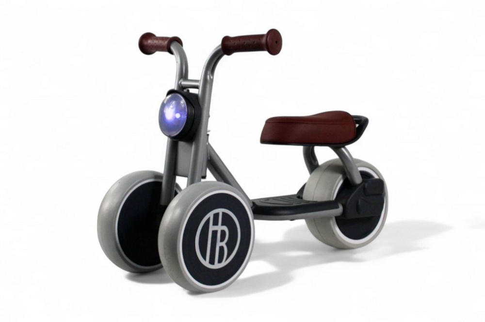 Детский беговел RiverToys HB-999 (серый)