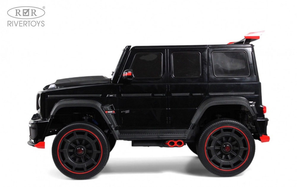 Детский электромобиль RiverToys Z888ZZ (черный) Brabus Полноприводный Двухместный фото-5 Детский электромобиль RiverToys Z888ZZ (черный) Brabus Полноприводный Двухместный фото-5