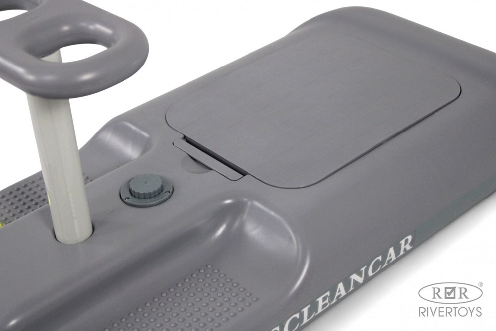 Детский электромобиль RiverToys Y-01 (серый) для мытья пола с функцией влажной уборки - фото4