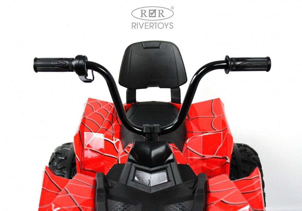 Детский квадроцикл RiverToys A111AA 4WD (красный паук) Полноприводный - фото5
