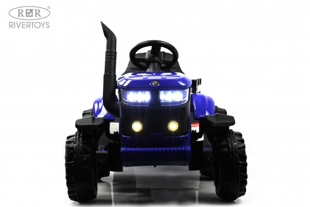 Детский электромобиль RiverToys O555OO (синий) - фото3