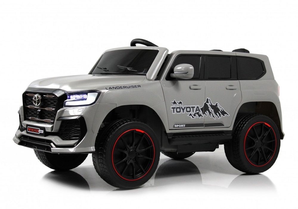 Детский электромобиль RiverToys G555GG (серый) Toyota Полноприводный