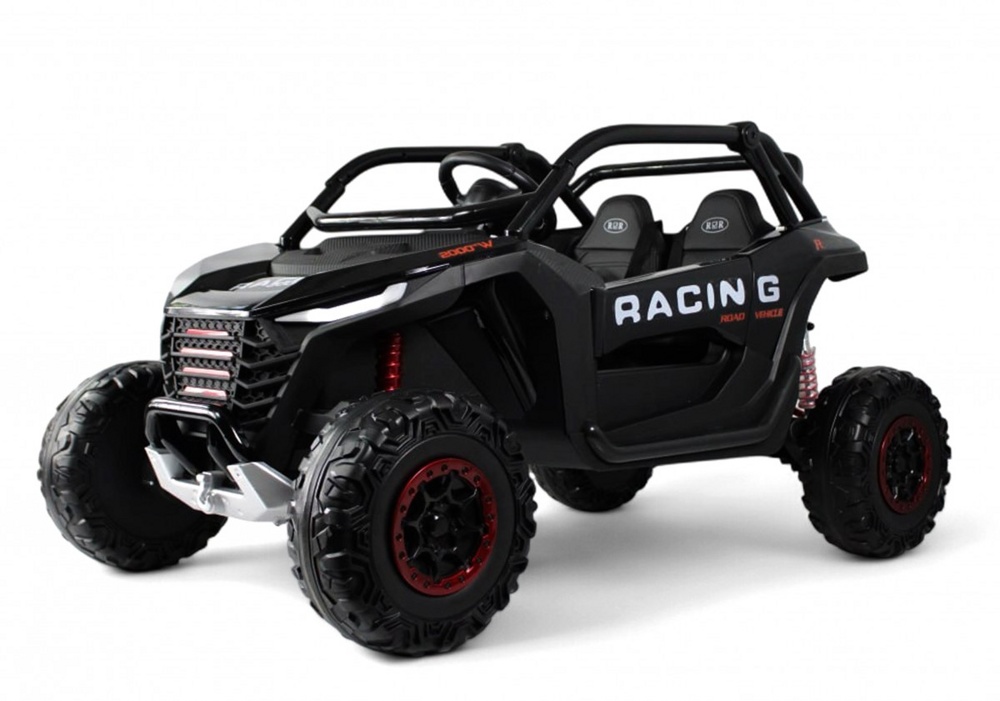 Детский электромобиль багги RiverToys P777BP (синий глянец) Двухместный Полноприводный