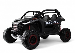 Детский электромобиль багги RiverToys P777BP (черный глянец) Двухместный Полноприводный - фото